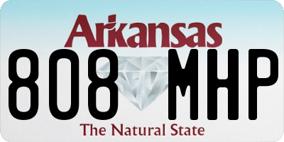 AR license plate 808MHP