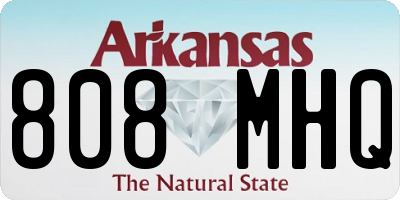 AR license plate 808MHQ