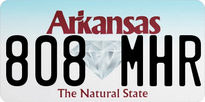 AR license plate 808MHR