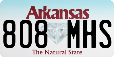 AR license plate 808MHS
