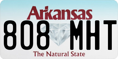 AR license plate 808MHT
