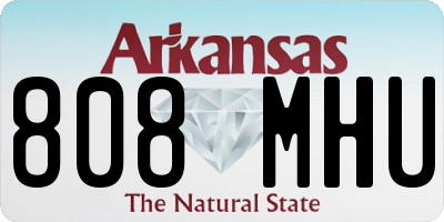 AR license plate 808MHU