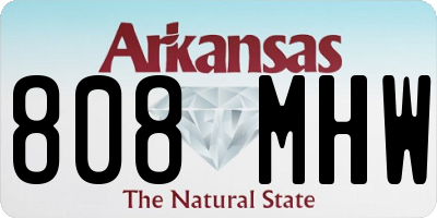AR license plate 808MHW