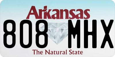 AR license plate 808MHX
