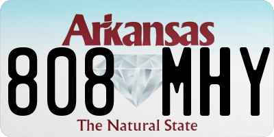 AR license plate 808MHY