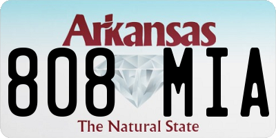 AR license plate 808MIA