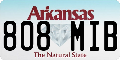 AR license plate 808MIB