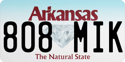 AR license plate 808MIK