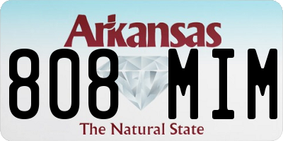 AR license plate 808MIM