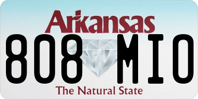 AR license plate 808MIO