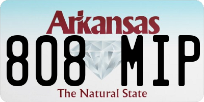 AR license plate 808MIP
