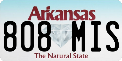 AR license plate 808MIS