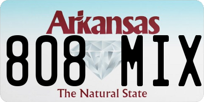 AR license plate 808MIX