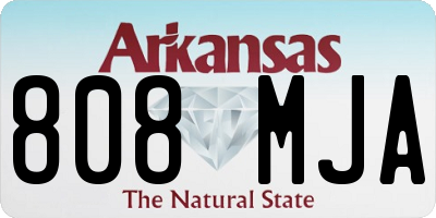 AR license plate 808MJA