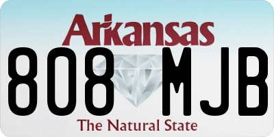 AR license plate 808MJB