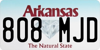 AR license plate 808MJD
