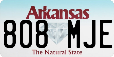 AR license plate 808MJE