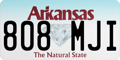 AR license plate 808MJI
