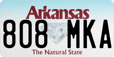 AR license plate 808MKA