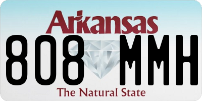 AR license plate 808MMH