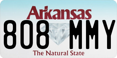 AR license plate 808MMY