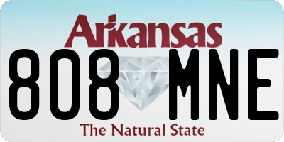 AR license plate 808MNE