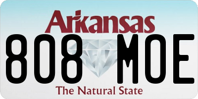 AR license plate 808MOE