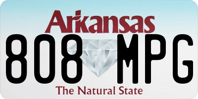 AR license plate 808MPG