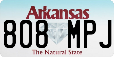 AR license plate 808MPJ