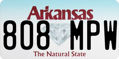 AR license plate 808MPW