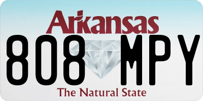 AR license plate 808MPY