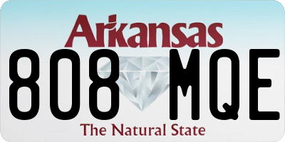 AR license plate 808MQE