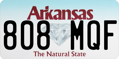 AR license plate 808MQF