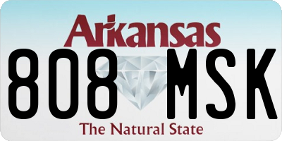 AR license plate 808MSK