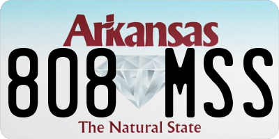 AR license plate 808MSS