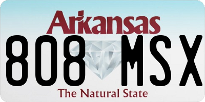 AR license plate 808MSX