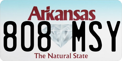 AR license plate 808MSY