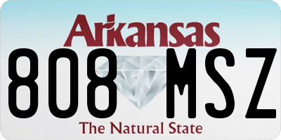 AR license plate 808MSZ