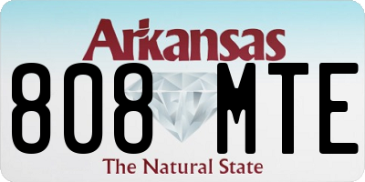 AR license plate 808MTE