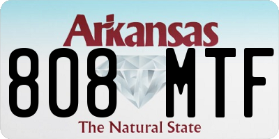 AR license plate 808MTF