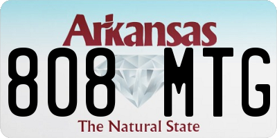 AR license plate 808MTG