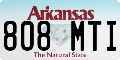 AR license plate 808MTI