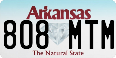 AR license plate 808MTM