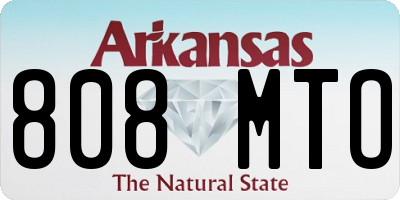 AR license plate 808MTO