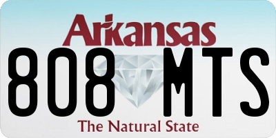 AR license plate 808MTS