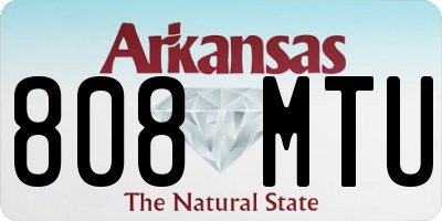 AR license plate 808MTU
