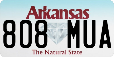AR license plate 808MUA