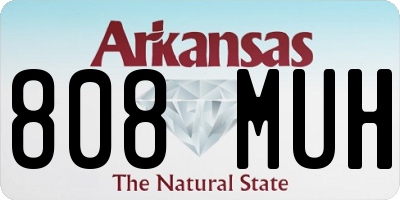 AR license plate 808MUH