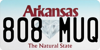 AR license plate 808MUQ