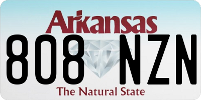 AR license plate 808NZN